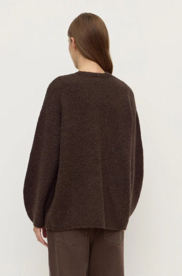 Ariel Knit Cardigan Dark Choc