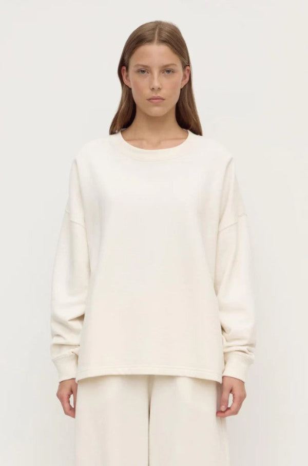 Brushed Cotton Lounge Sweater Shell 