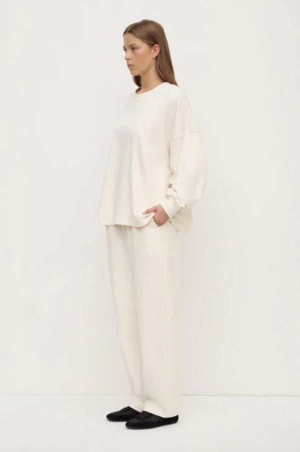 Brushed Cotton Lounge Sweater Shell 