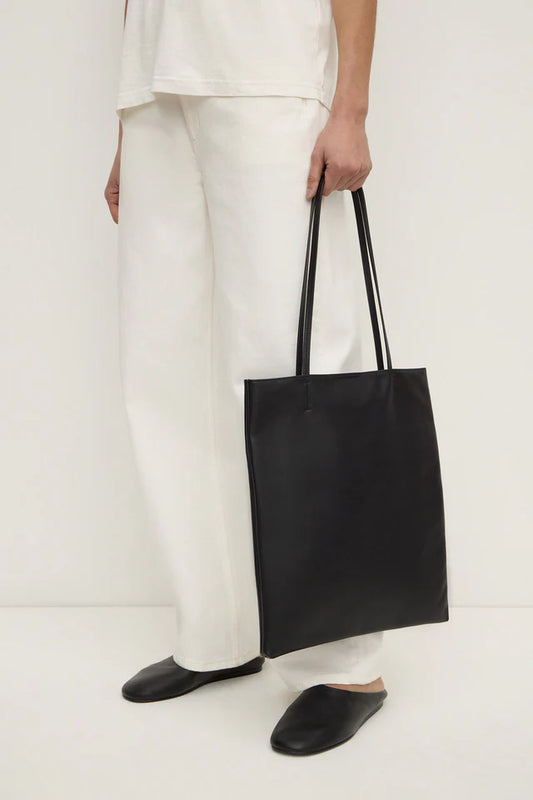 Callen Leather Shoulder Bag Black