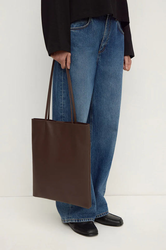 Callen Leather Shoulder Bag Walnut