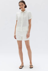 Assembly Label Calliope Short Sleeve Shirt White