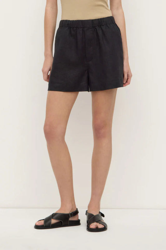 Everyday Linen Short Black