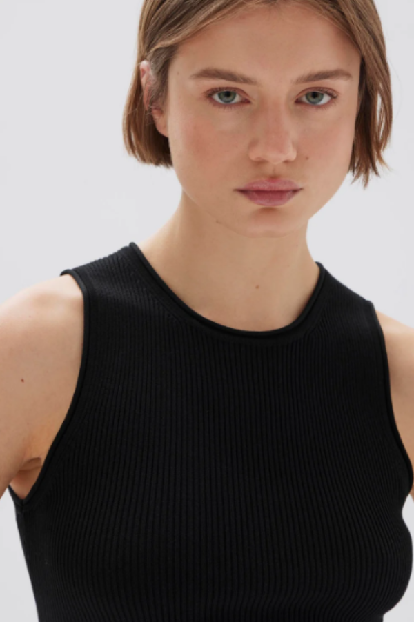 Assembly Label Faye Knit Tank Black