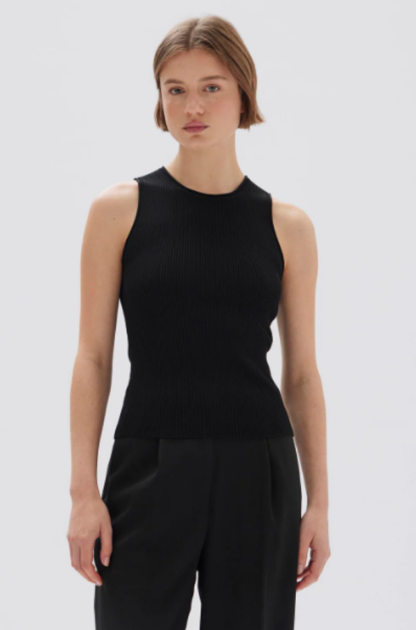 Assembly Label Faye Knit Tank Black