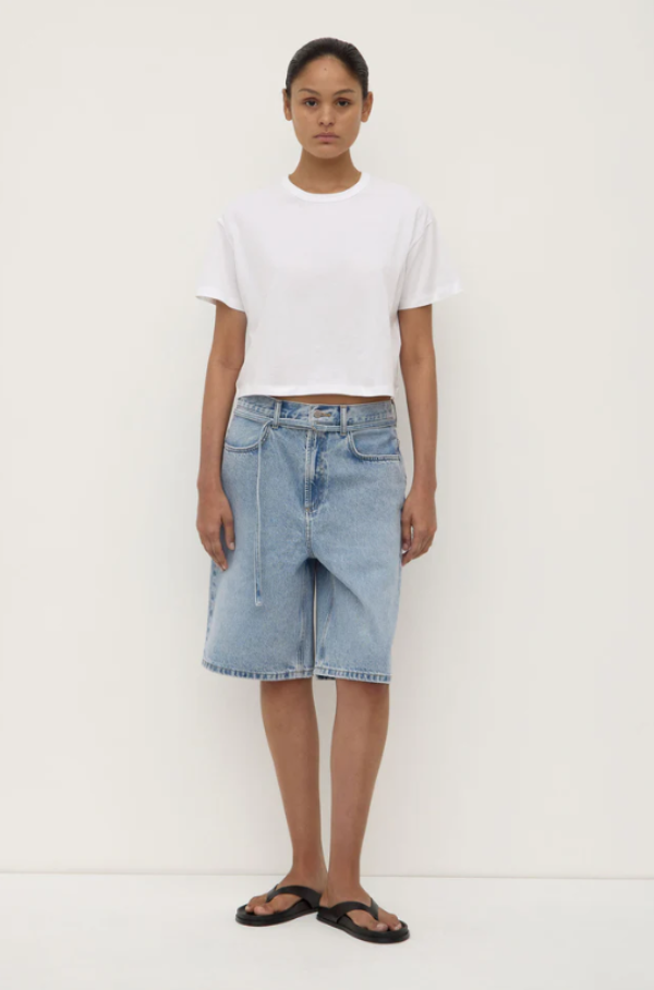 Gia Short Sleeve Tee White