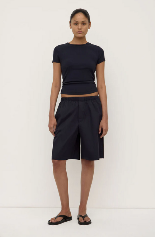 Linley Rib Tee Black