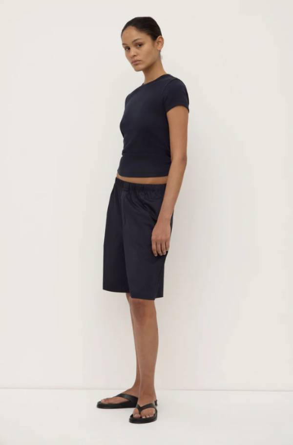 Linley Rib Tee Black