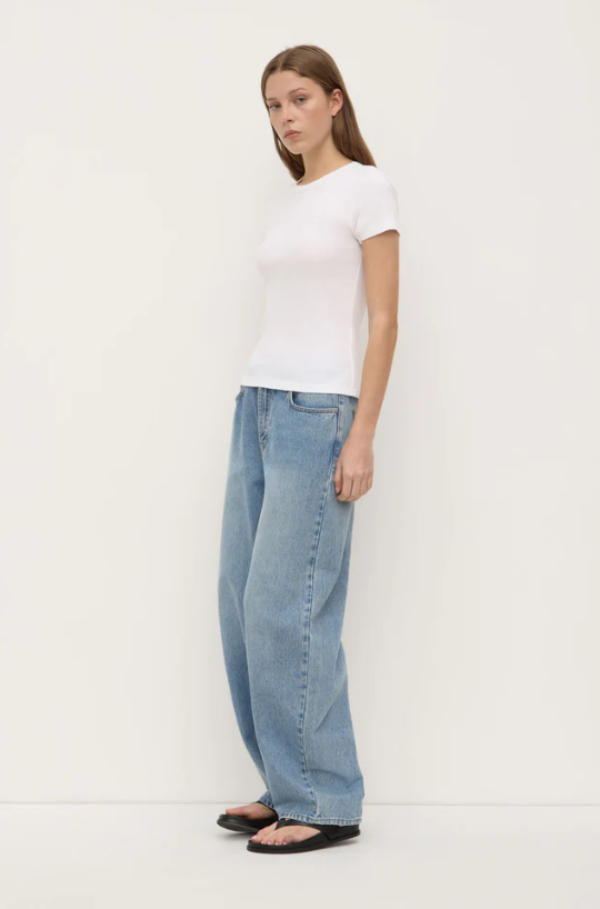 Linley Rib Tee White