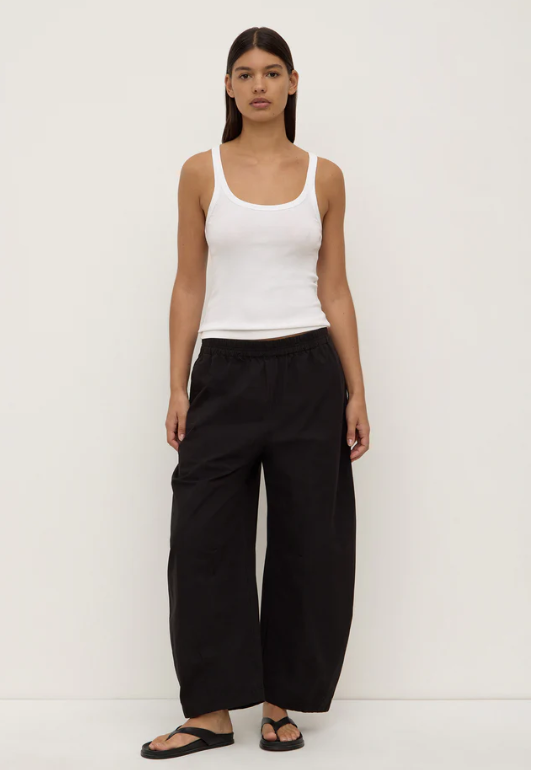 Lola Barrel Pant Black