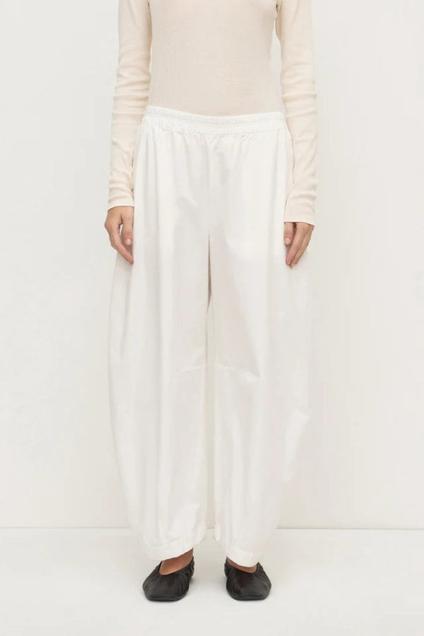 Lola Barrel Pant White