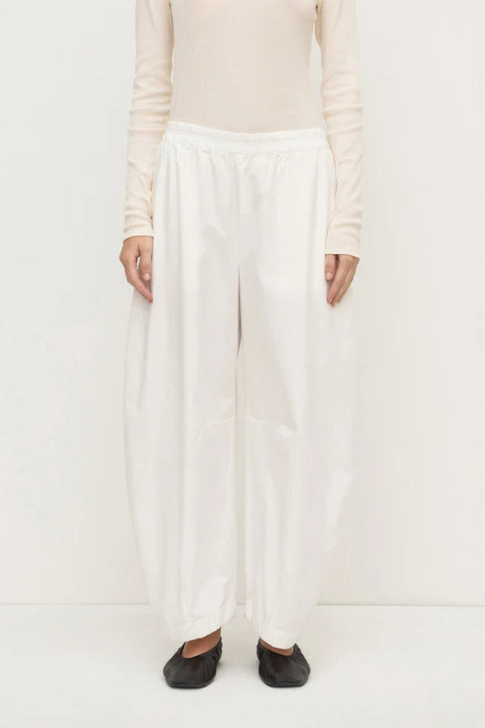 Lola Barrel Pant White