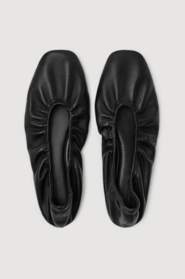Marion Leather Ballet Flat Black