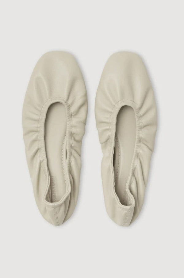 Marion Leather Ballet Flat Taupe