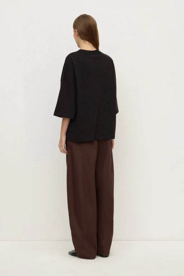 Max Cotton Oversized Tee Black