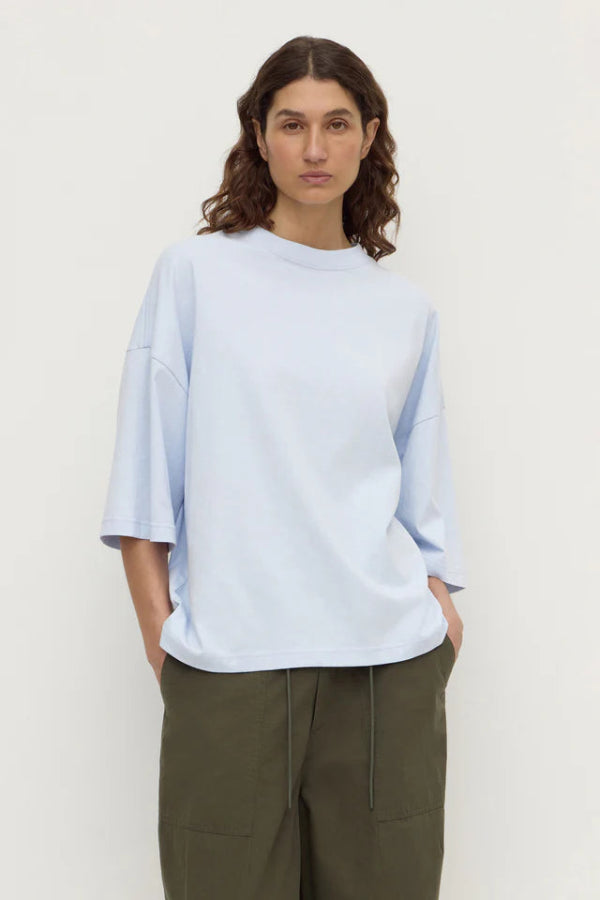 Max Cotton Oversize Tee Powder Blue