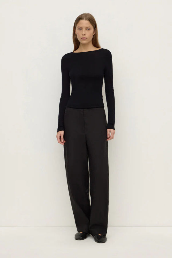 Mia Cotton Pant Black