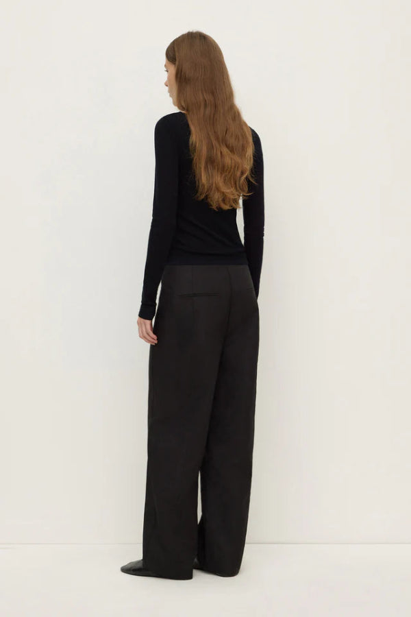 Mia Cotton Pant Black