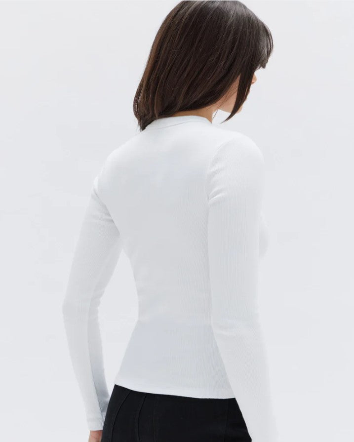 Assembly Label Miana Organic Long Sleeve Tee White