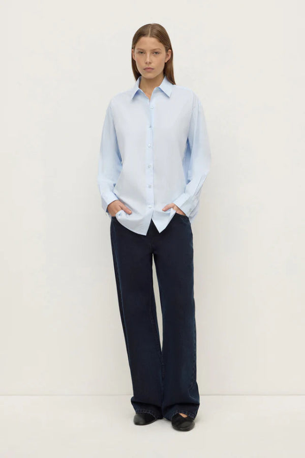 Micha Poplin LS Shirt Powder Blue