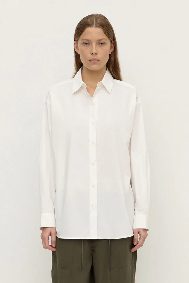 Micha Poplin L/S Shirt White