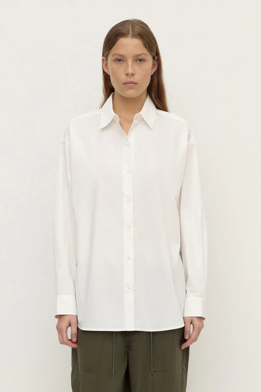 Micha Poplin L/S Shirt White