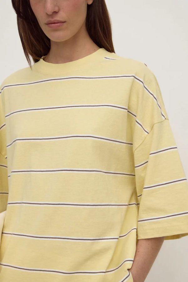 Nora Cotton Stripe Oversize Tee Rind Stripe