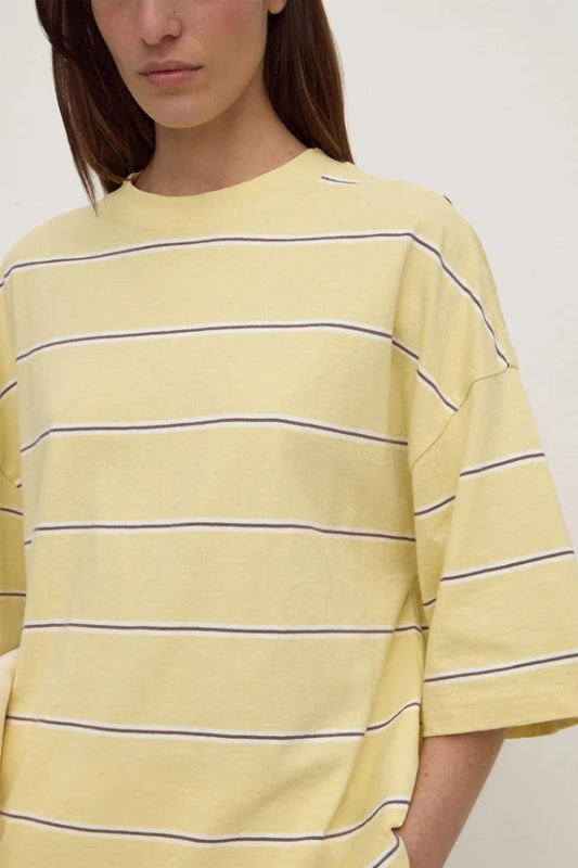Nora Cotton Stripe Oversize Tee Rind Stripe