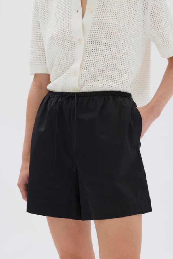 Assembly Label Philipa Poplin Short Black