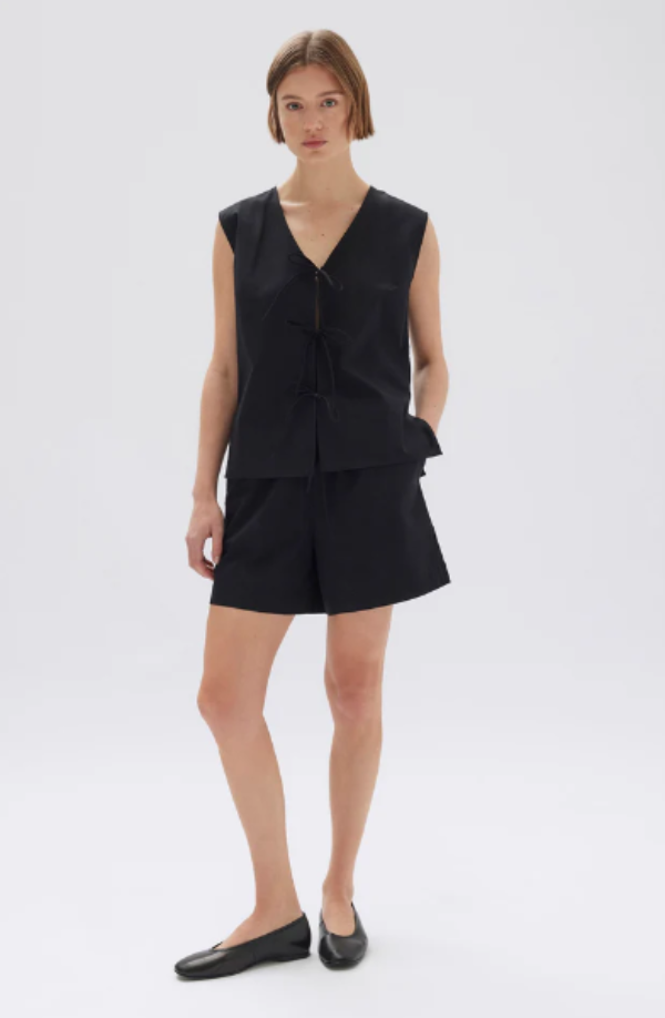 Assembly Label Philipa Poplin Short Black