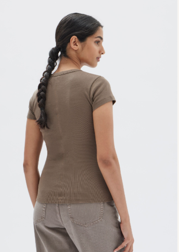 Assembly Label Renn Organic Rib Tee Nougat