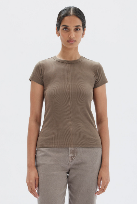 Assembly Label Renn Organic Rib Tee Nougat