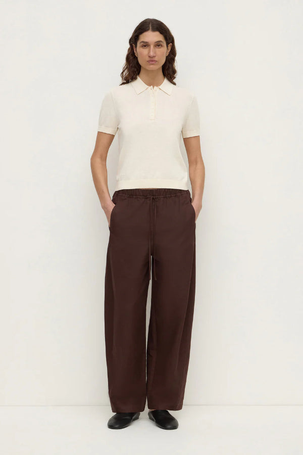 Sloane Cotton Cashmere Polo Cream