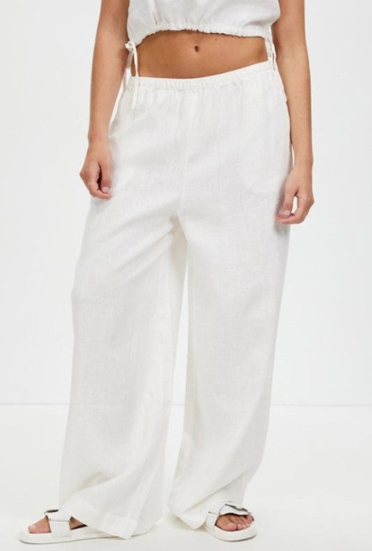 Assembly Label Stella Linen Pant White