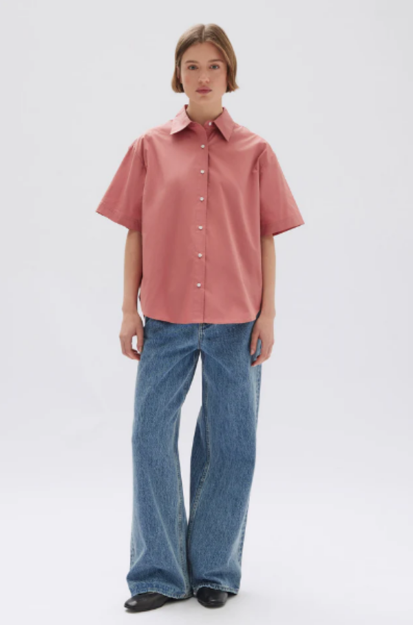 Assembly Label Tala Poplin Short Sleeve Shirt Lotus