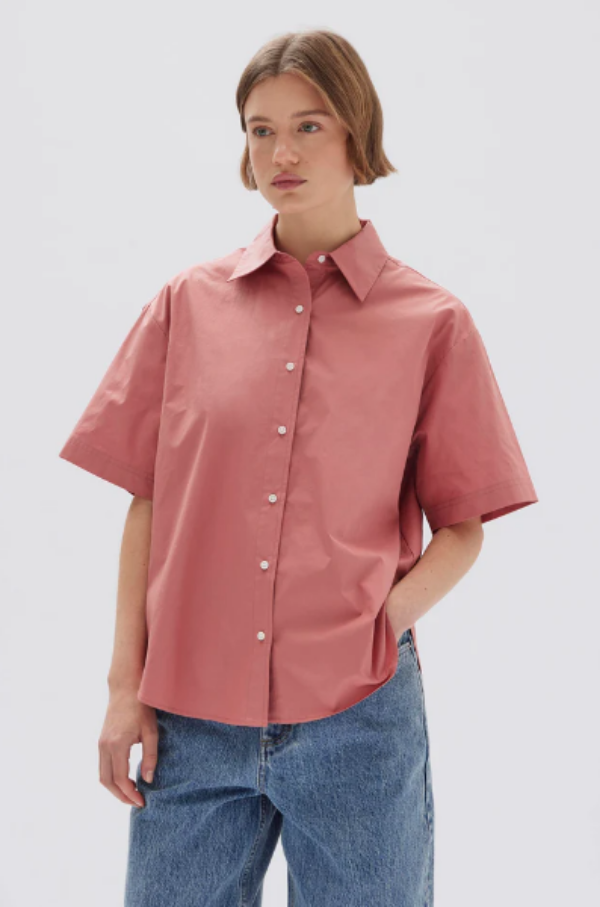 Assembly Label Tala Poplin Short Sleeve Shirt Lotus