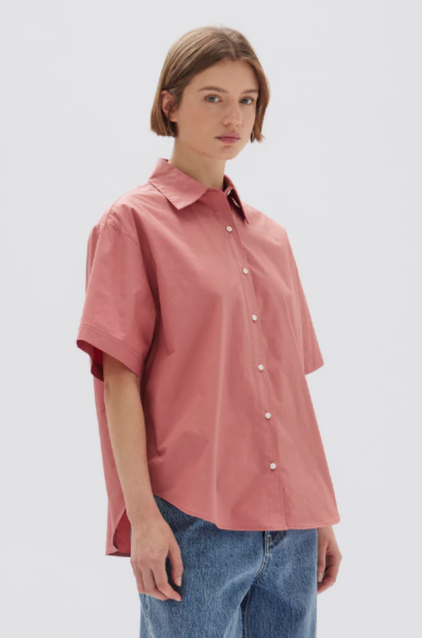 Assembly Label Tala Poplin Short Sleeve Shirt Lotus