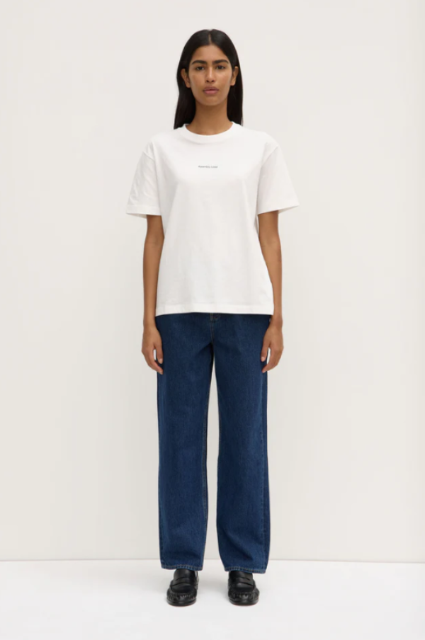 Womens Atelier Logo Tee Antique White