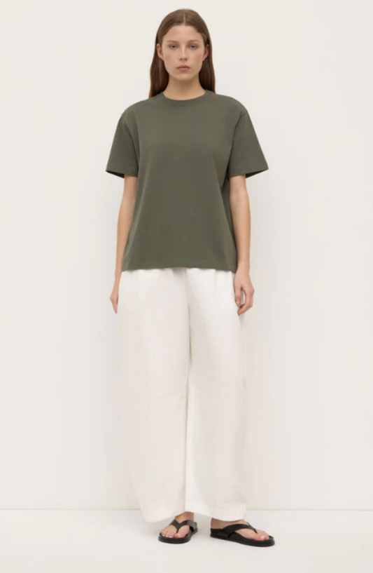 Womens Organic Base Tee Moss