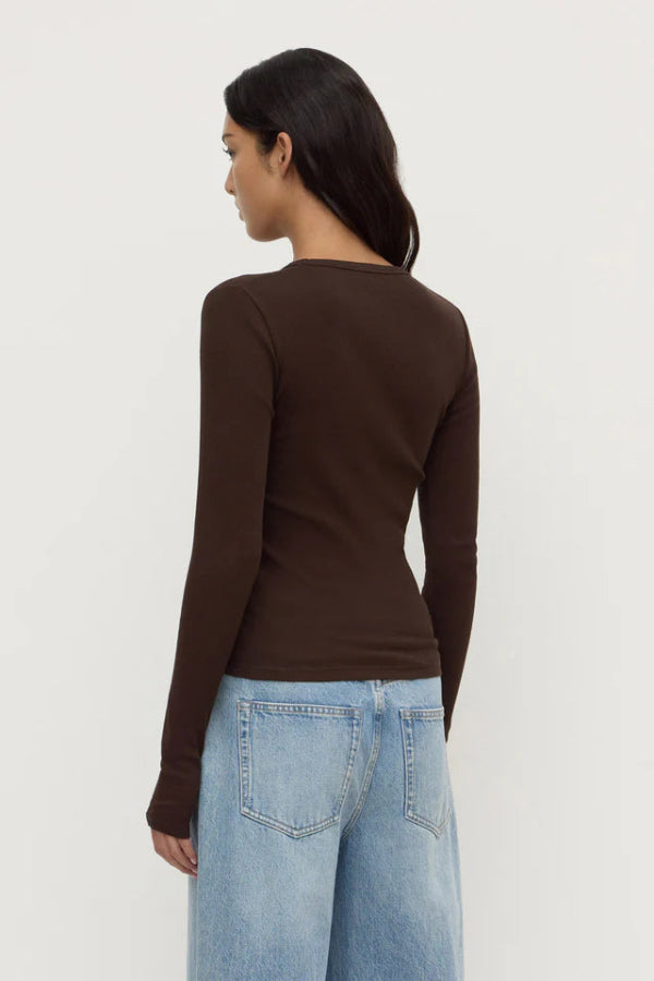 Zali Long Sleeve Tee Ganache