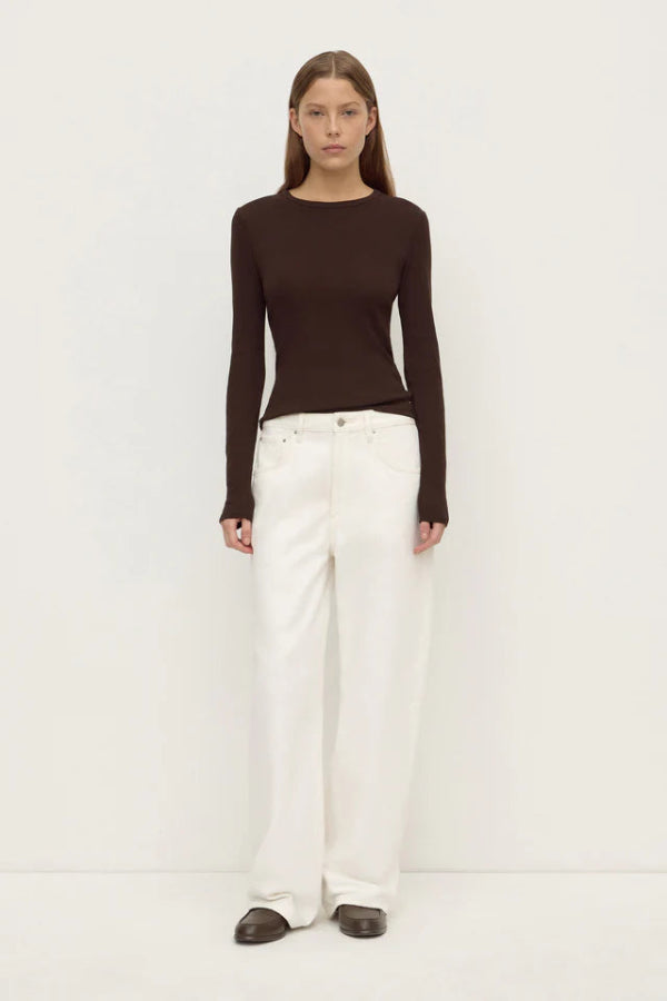 Low Curve Mid Rise Jean Vintage White