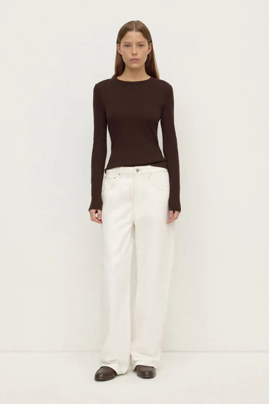 Low Curve Mid Rise Jean Vintage White