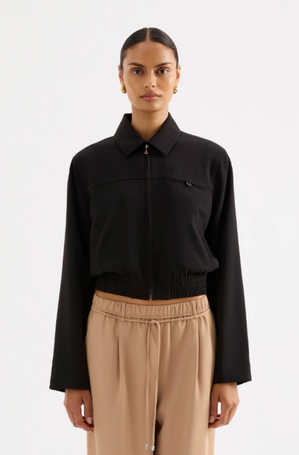 Bedford Cropped Jacket Black