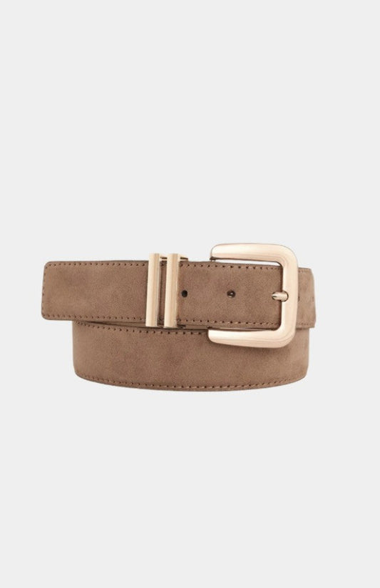 Dahlia Belt Stone Suede Gold