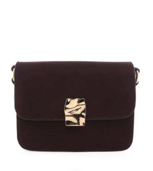 Chelsea Cross Body Bag Chocolate Suede