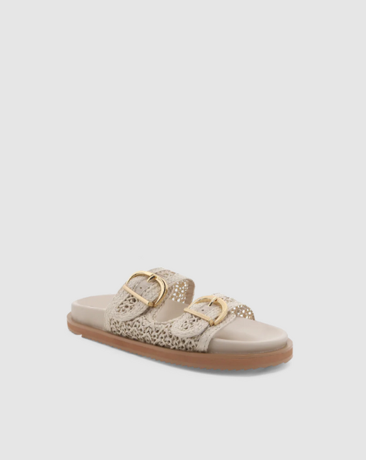Topanga Slide Cream Raffia