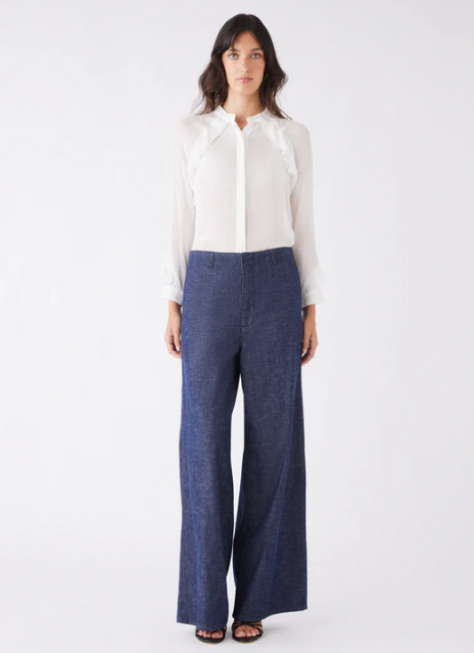 Bloom Ruffle Shirt Ivory