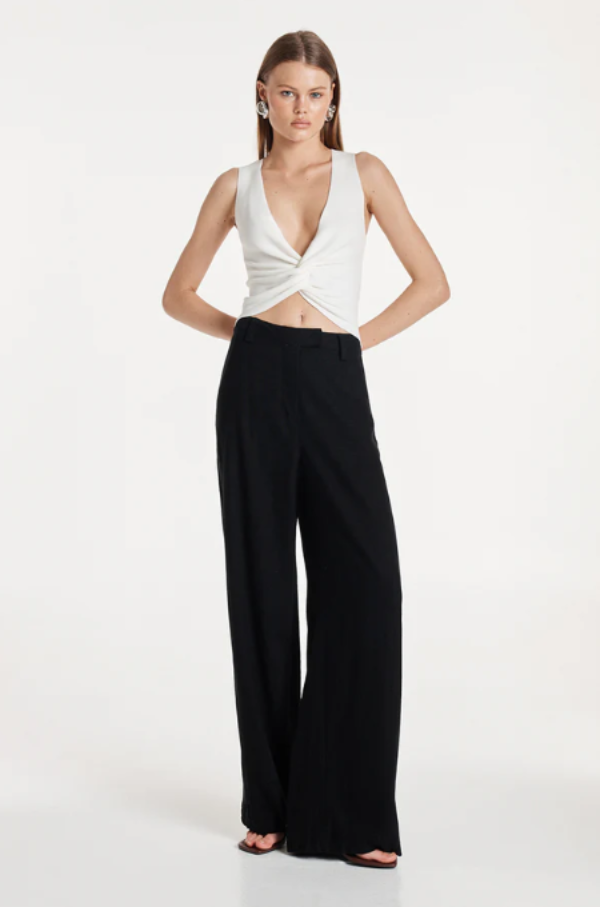 Brittney Knit Top White 