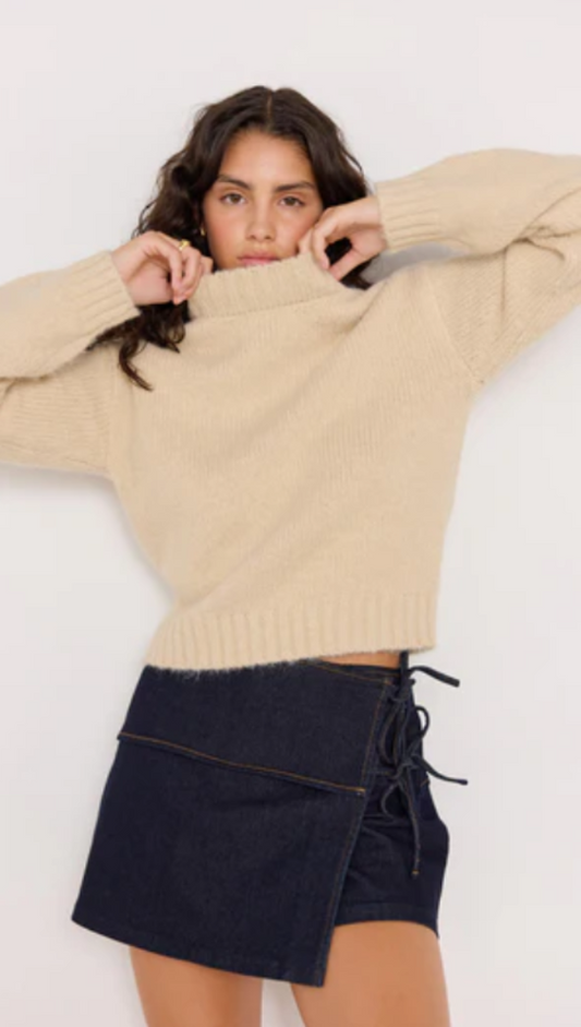 Camilla Denim Tie Wrap Skort