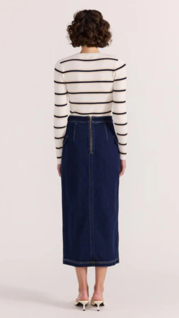Camille Stripe Knit Top Stripe